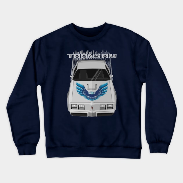 Firebird Trans Am 79-81 - silver and blue Crewneck Sweatshirt by V8social